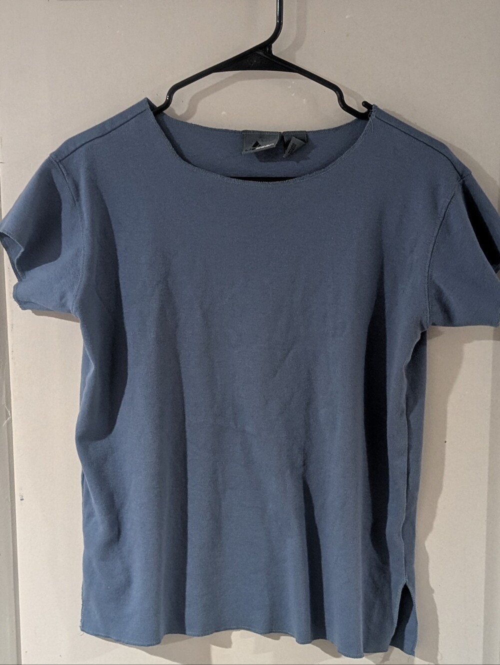 Classic Women's Short-Sleeve Top in Slate Blue